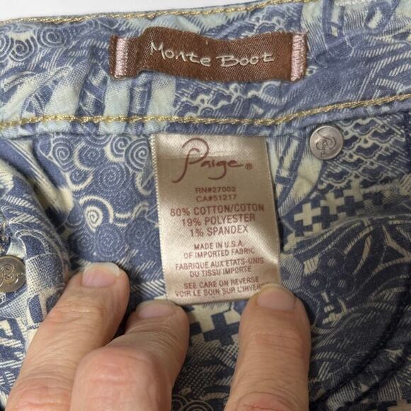 Paige Monte Boot Cutoff Shorts 30 Y2K‎ Denimcore Raw Hem Made in USA Denimcore - Picture 5 of 13